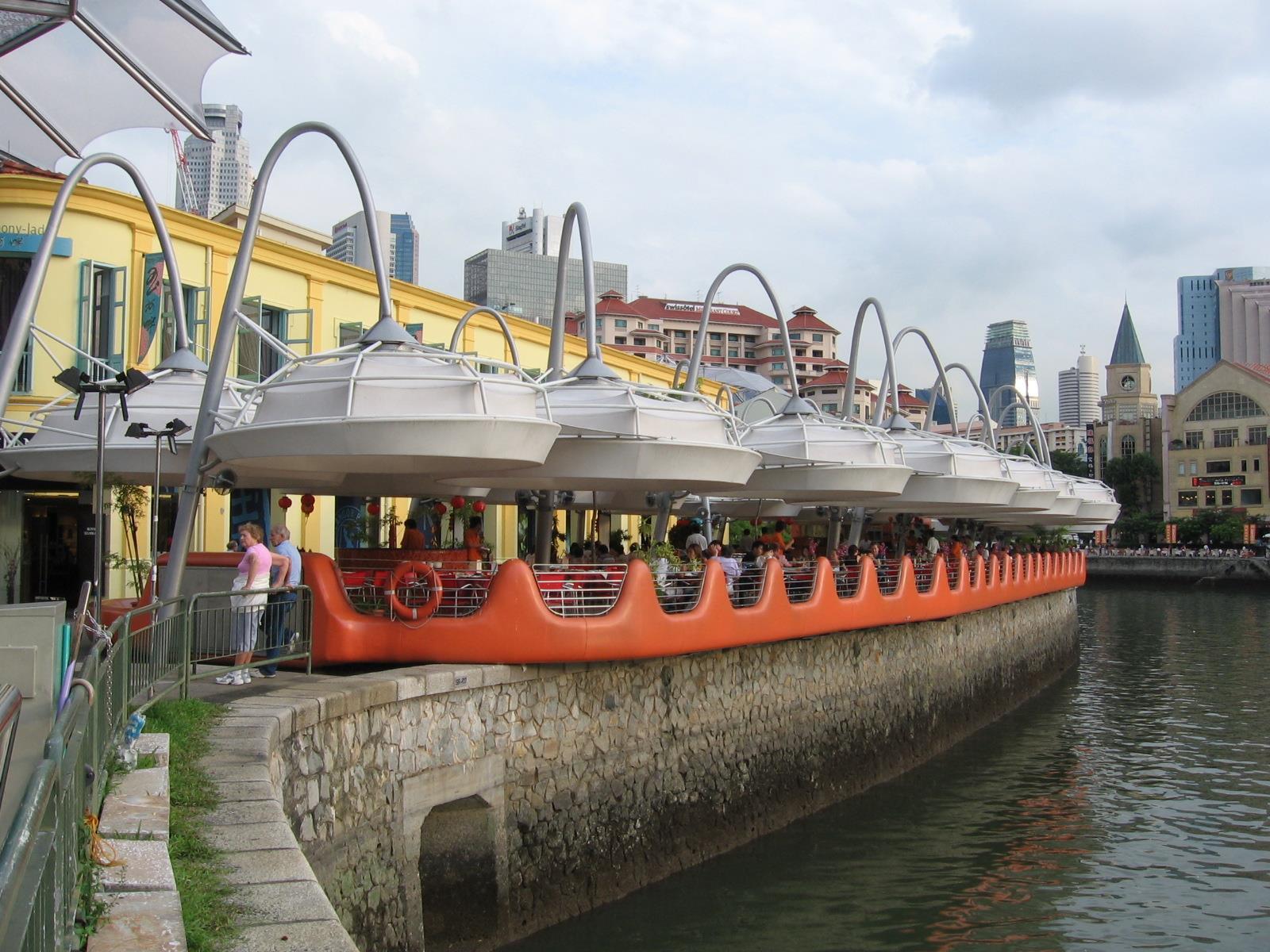 Met A Space Pod @ Boat Quay Singapore Bagian luar foto